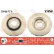 Jeu de 2 disques de frein avant TRW DF6677S - Visuel 1