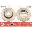 Jeu de 2 disques de frein avant TRW DF6679 - Visuel 1