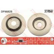 Jeu de 2 disques de frein avant TRW DF6682S - Visuel 1