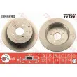 Jeu de 2 disques de frein arrière TRW DF6690 - Visuel 1