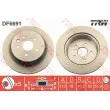 Jeu de 2 disques de frein arrière TRW DF6691 - Visuel 1