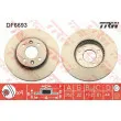 Jeu de 2 disques de frein avant TRW DF6693 - Visuel 1