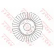 Jeu de 2 disques de frein avant TRW DF6693 - Visuel 2