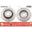 Jeu de 2 disques de frein avant TRW DF6747S - Visuel 1