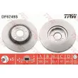 Jeu de 2 disques de frein avant TRW DF6749S - Visuel 1