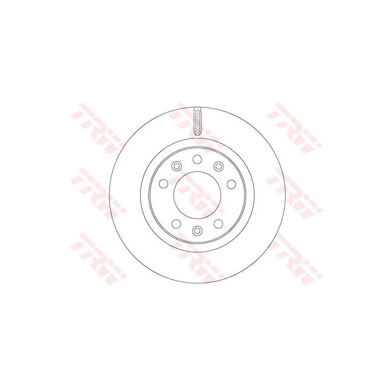 Jeu de 2 disques de frein avant TRW DF6785