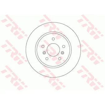 Jeu de 2 disques de frein arrière TRW DF6787
