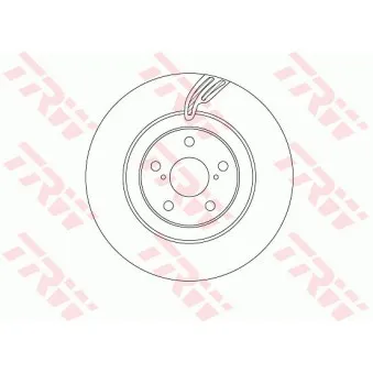 Jeu de 2 disques de frein avant TRW