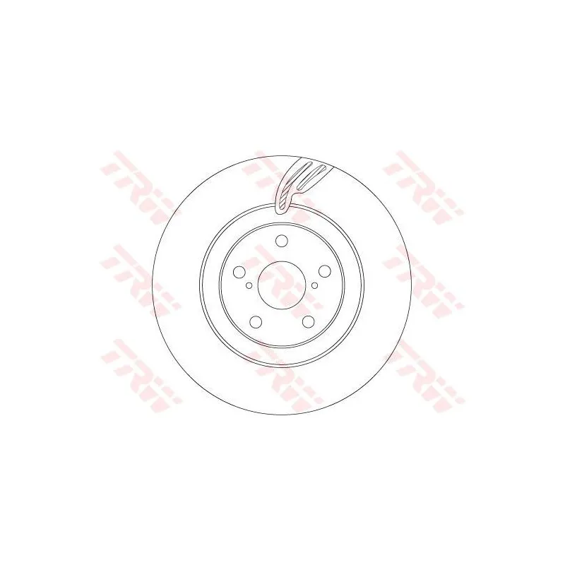 Disque de frein avant droit TRW DF6792S