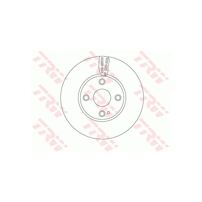 Jeu de 2 disques de frein avant TRW DF6793