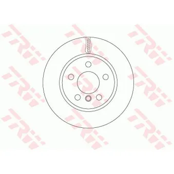 Jeu de 2 disques de frein avant TRW DF6799