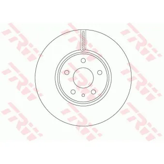 Jeu de 2 disques de frein avant TRW