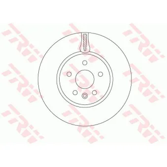Jeu de 2 disques de frein avant TRW DF6820