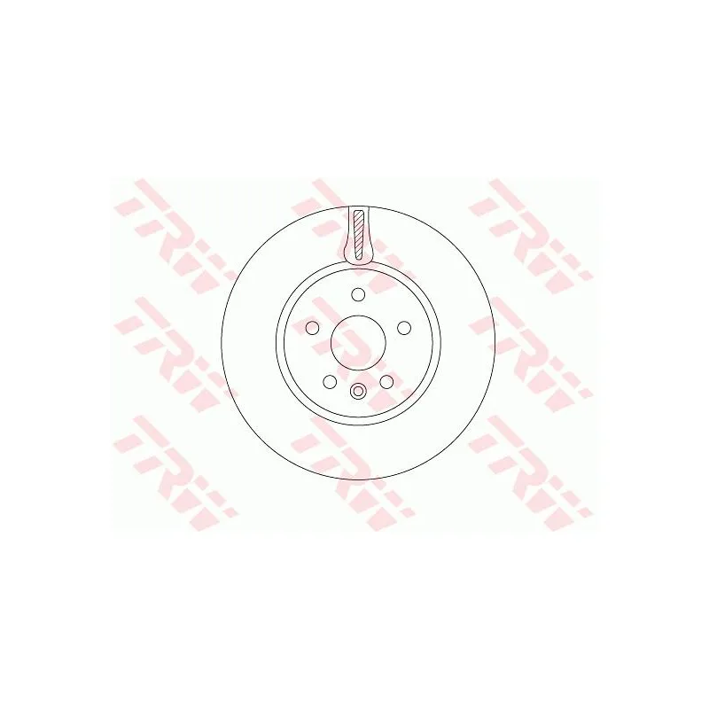 Jeu de 2 disques de frein avant TRW DF6820