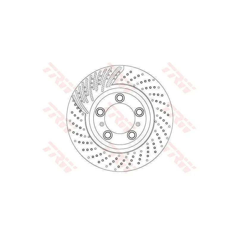 Disque de frein avant gauche TRW DF6821S