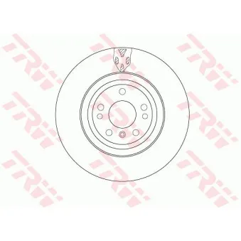 Jeu de 2 disques de frein avant TRW DF6833S