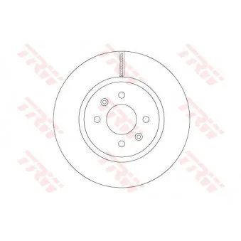 Jeu de 2 disques de frein avant TRW DF6842