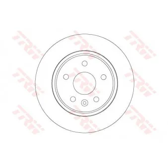 Jeu de 2 disques de frein arrière TRW DF6846