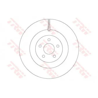 Jeu de 2 disques de frein avant TRW DF6871