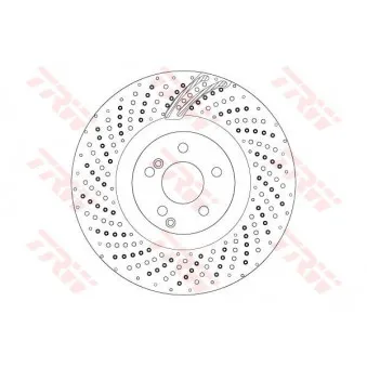 Jeu de 2 disques de frein avant TRW DF6873S