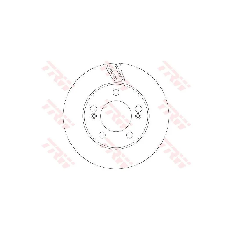 Jeu de 2 disques de frein avant TRW DF6878S