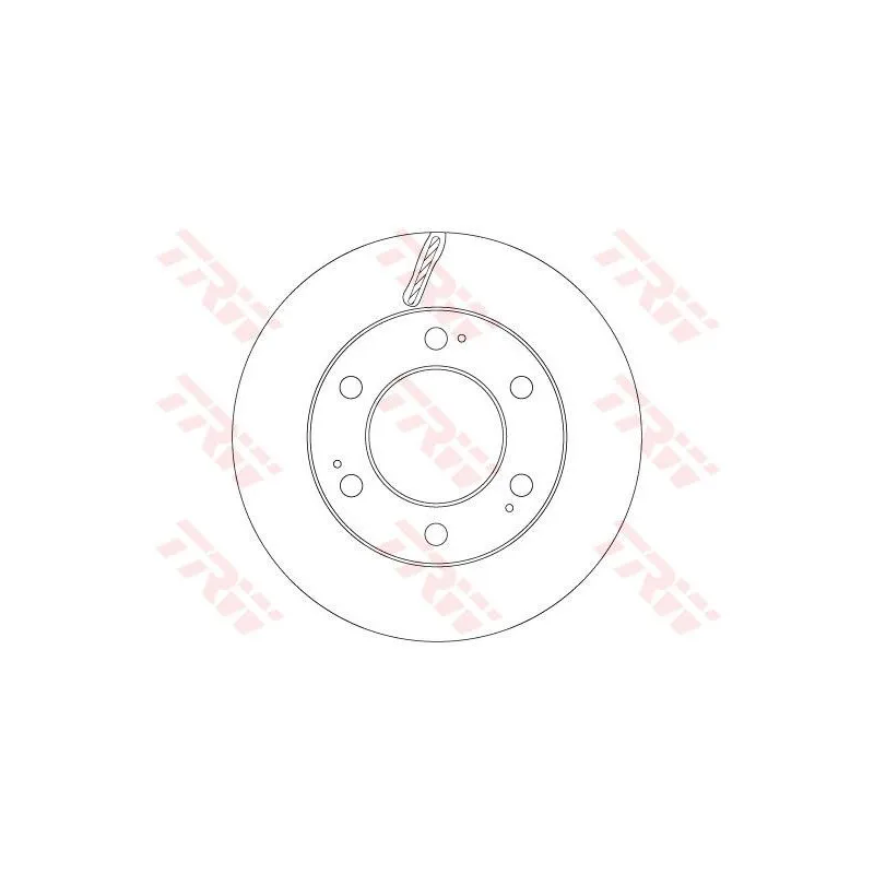 Jeu de 2 disques de frein avant TRW DF6882
