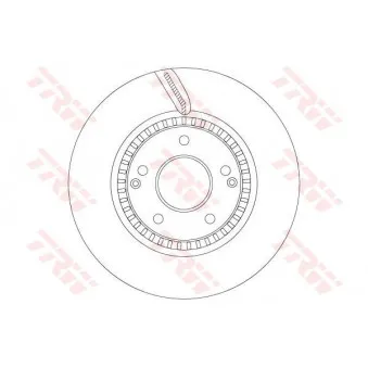 Jeu de 2 disques de frein avant TRW DF6884S