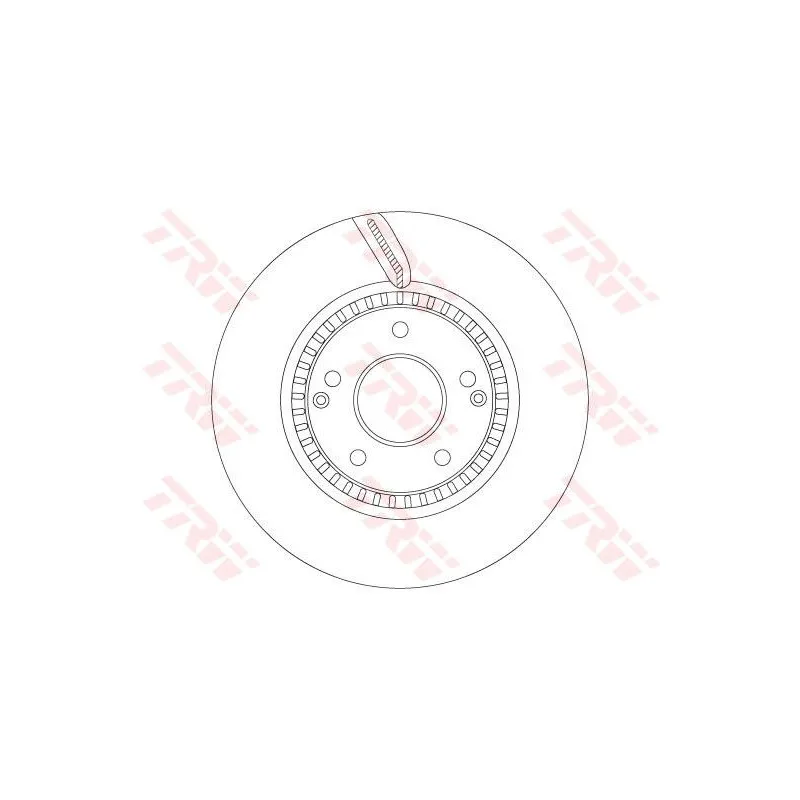 Jeu de 2 disques de frein avant TRW DF6884S
