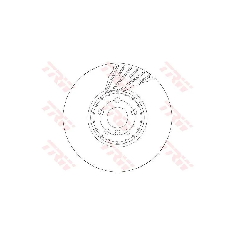 Jeu de 2 disques de frein avant TRW DF6890S