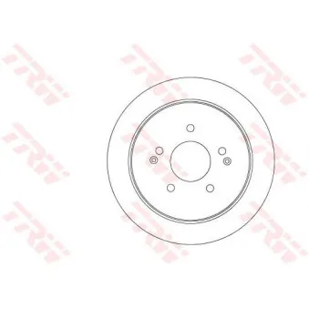 Jeu de 2 disques de frein arrière TRW