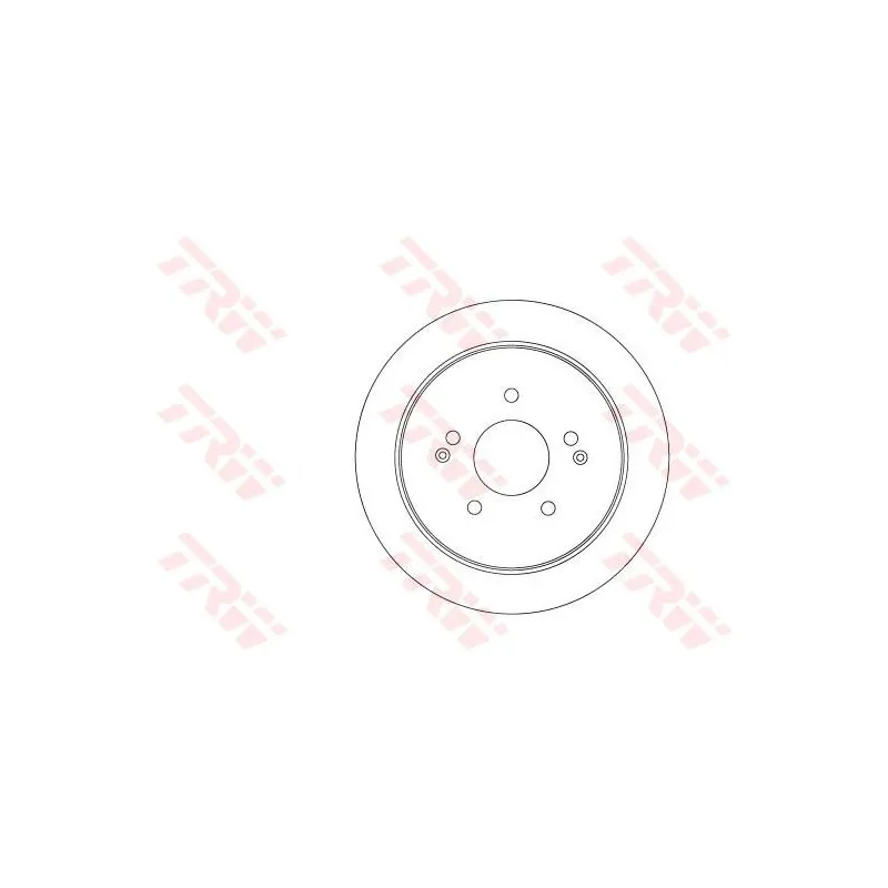 Jeu de 2 disques de frein arrière TRW DF6901