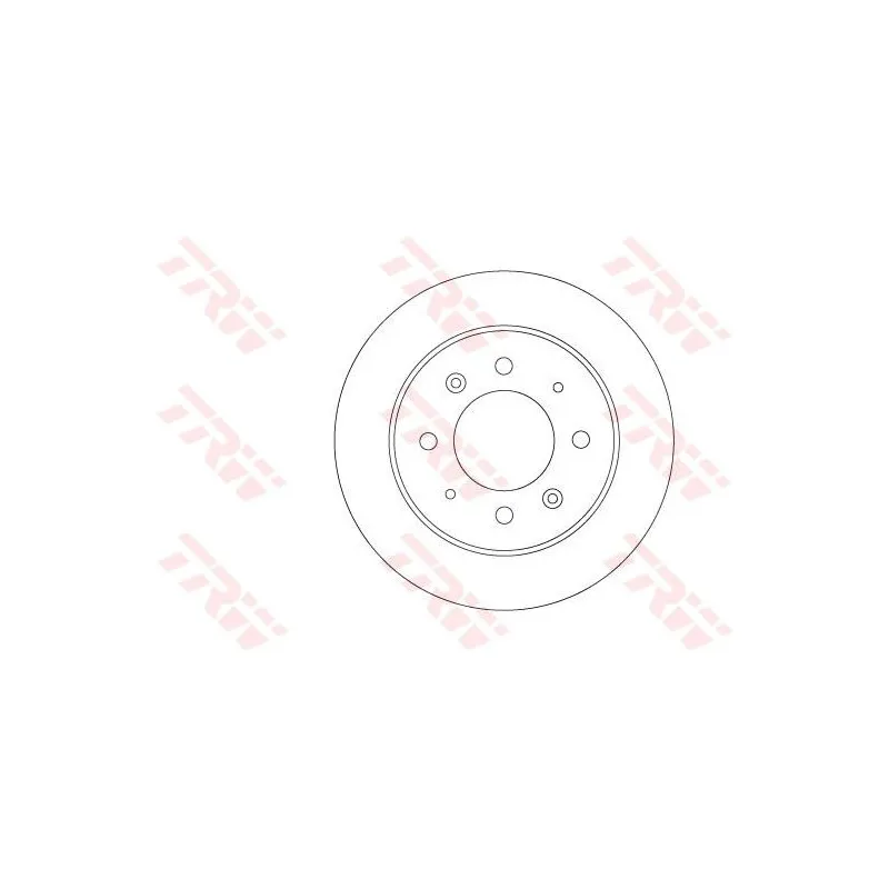 Jeu de 2 disques de frein arrière TRW DF6907