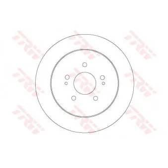 Jeu de 2 disques de frein arrière TRW DF6909