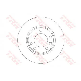 Jeu de 2 disques de frein arrière TRW DF6910