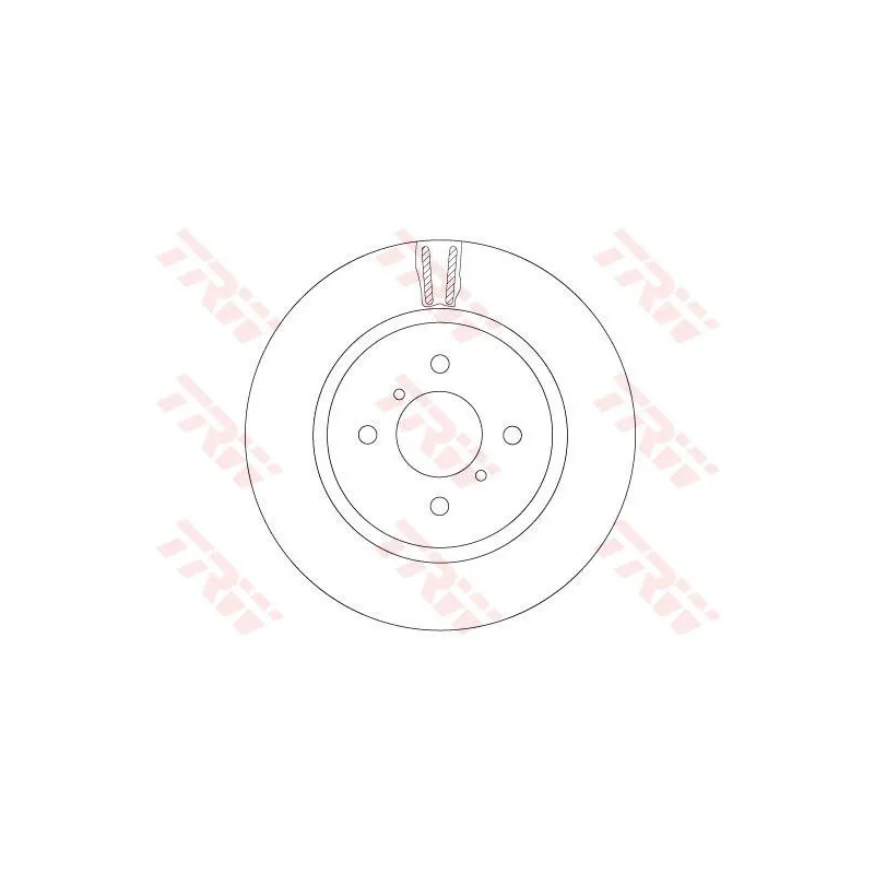 Jeu de 2 disques de frein avant TRW DF6912