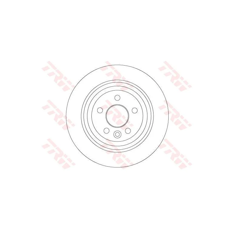 Jeu de 2 disques de frein arrière TRW DF6913
