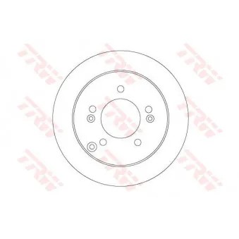 Jeu de 2 disques de frein arrière TRW DF6919