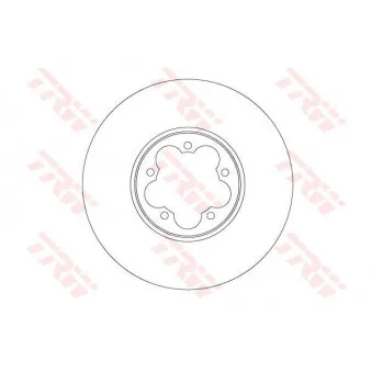 Jeu de 2 disques de frein avant TRW DF6921S