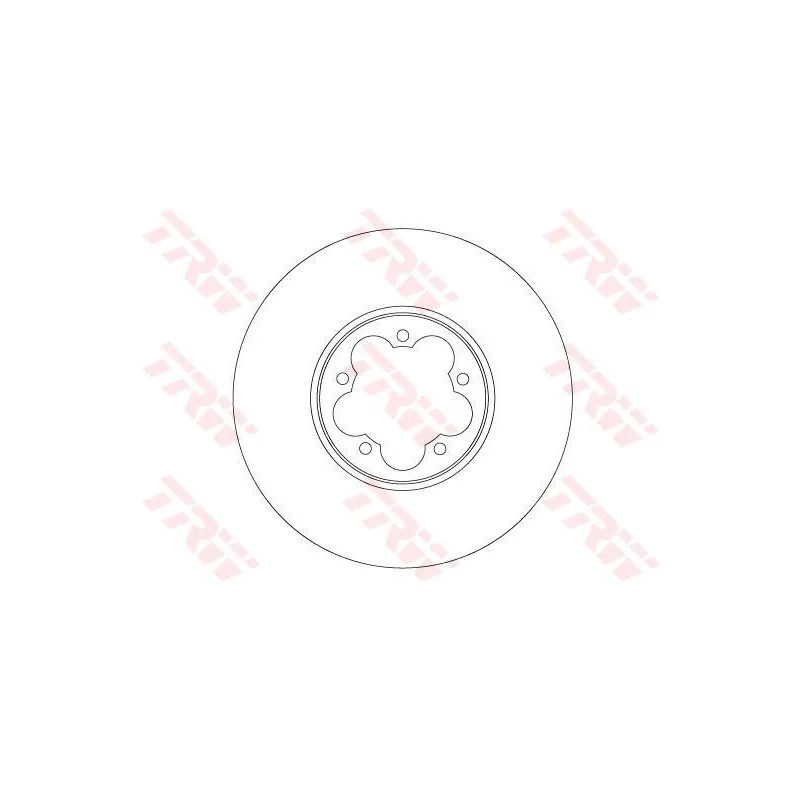 Jeu de 2 disques de frein avant TRW DF6921S
