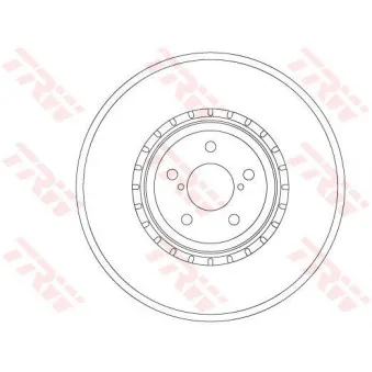 Jeu de 2 disques de frein avant TRW DF6923S