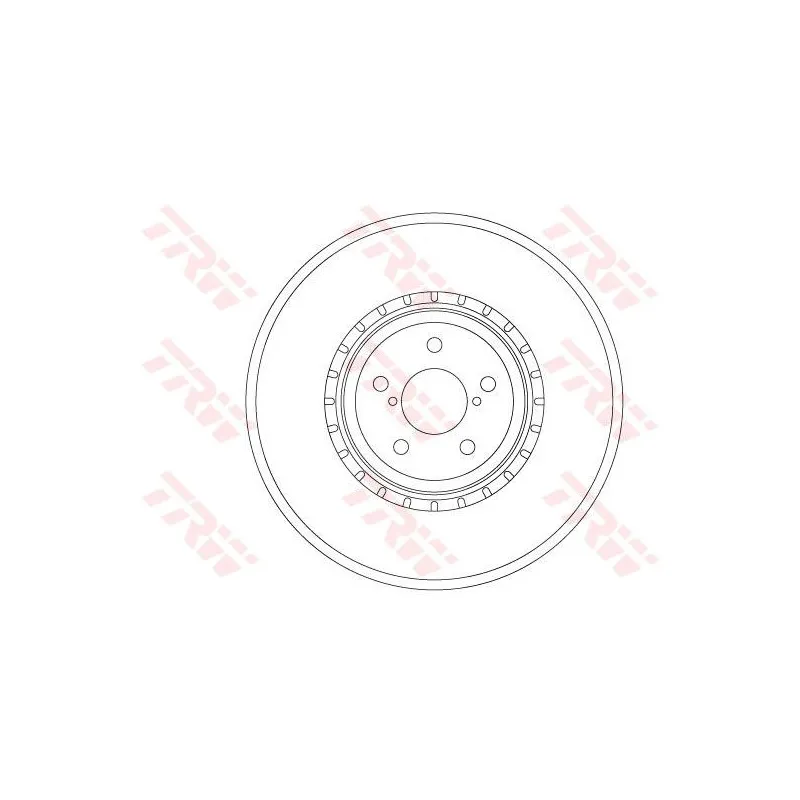 Jeu de 2 disques de frein avant TRW DF6923S
