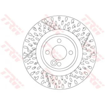 Jeu de 2 disques de frein avant TRW DF6930S