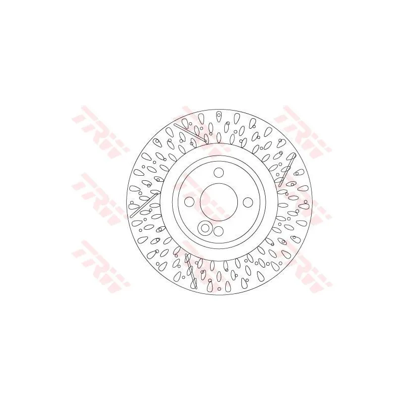 Jeu de 2 disques de frein avant TRW DF6930S