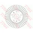 Jeu de 2 disques de frein avant TRW DF7398 - Visuel 1