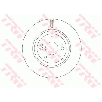 Jeu de 2 disques de frein avant TRW DF7592