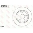 Jeu de 2 disques de frein arrière TRW DF8115 - Visuel 1