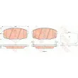 Jeu de 4 plaquettes de frein avant TRW GDB3523 - Visuel 1