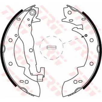 Jeu de mâchoires de frein TRW GS6237