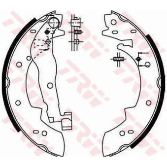 Jeu de mâchoires de frein TRW GS6251