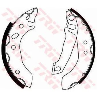Jeu de mâchoires de frein TRW GS6253
